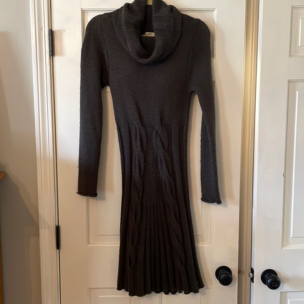 Max Studio graphite grey sweater dress
